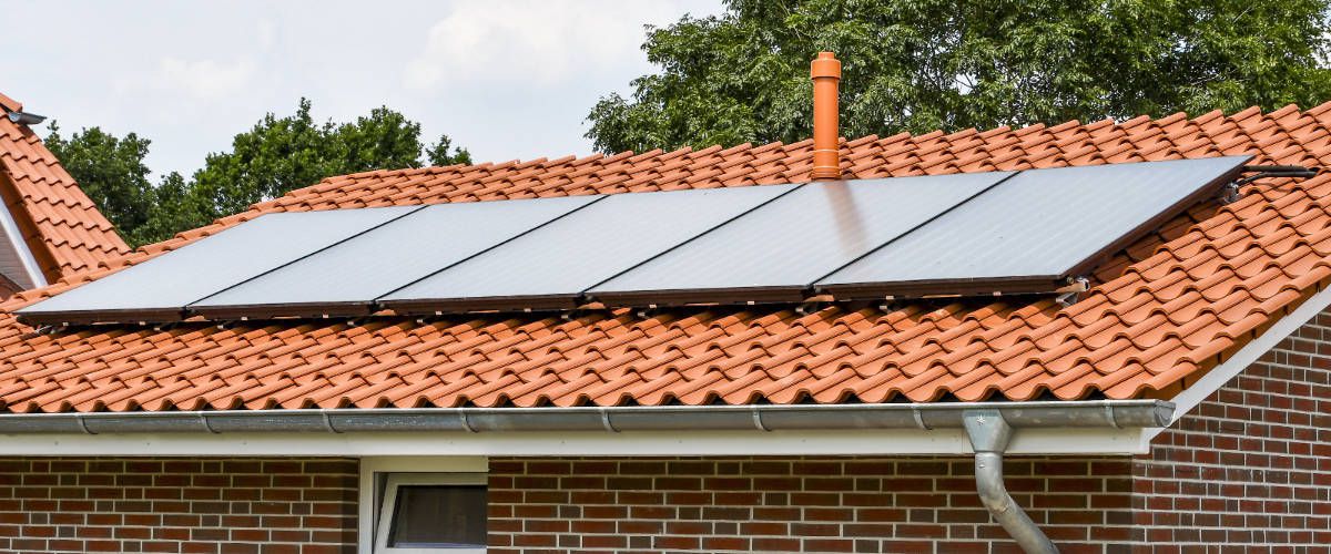 Haus mit Solaranlage