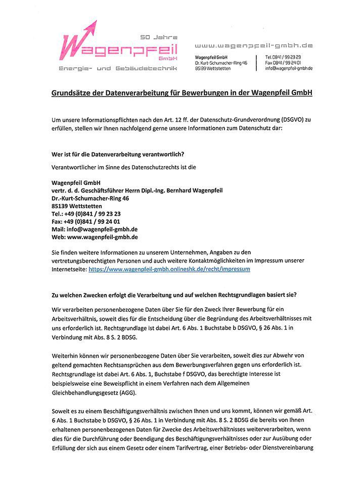 Datenschutzerklärung PDF